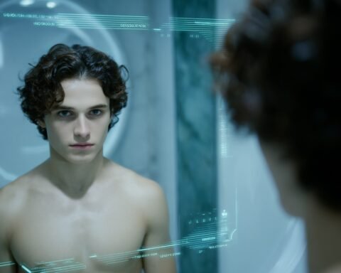 Featured image showing a confident young adult practicing safe looksmaxxing methods with a softmaxxing skincare routine, representing the looksmaxxing guide 2026 and beginner looksmaxxing tips 2026